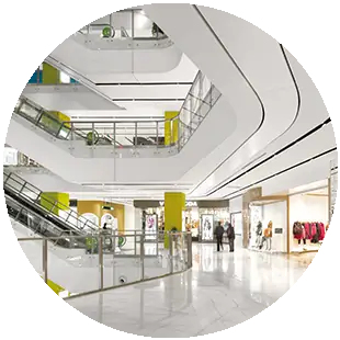 Shopping center, obra comercial com estrutura de concreto