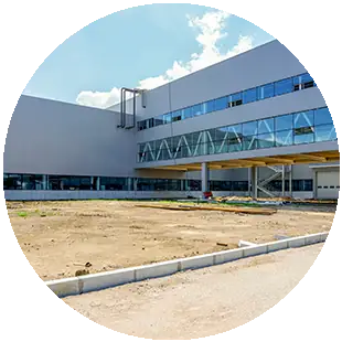 Prédio público construído com estrutura de concreto